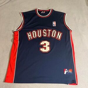 Navy and red‎ vintage Houston Rockets jersey